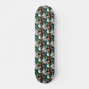 Elegant Violin Scroll Skateboard