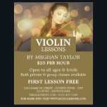 Elegant Violinist, Violin Lessons Advertising Flyer<br><div class="desc">Elegant Violinist,  Violin Lessons Advertising Flyers By The Business Card Store.</div>