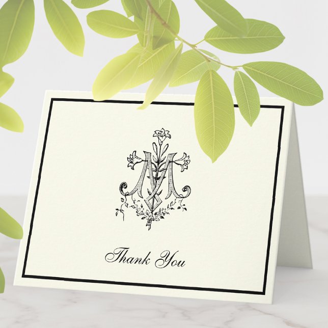 Elegant Virgin Mary Religious Catholic Floral  Holiday Card (Creator Uploaded)