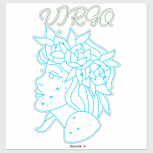 Elegant Virgo Zodiac Sign T-Shirt Astrology Gift