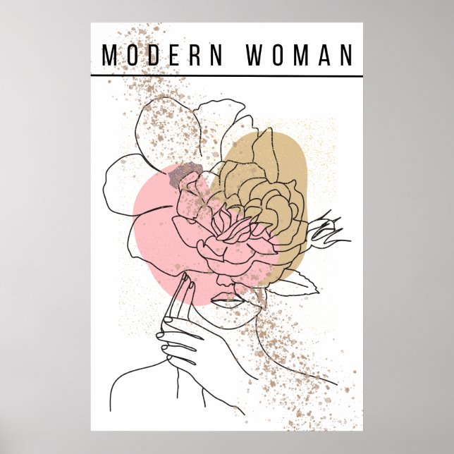 Elegant visions - Modern Woman Art poster (Front)