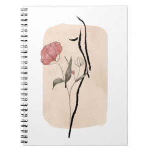 Elegant Wall Art Design Spiral Photo Notebook