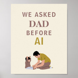 Elegant Wall Art Poster dad life gift for dad