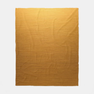 Elegant Warm Brushed Brass Metal Texture Quiet Fleece Blanket
