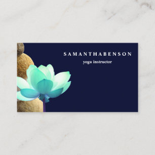 Elegant Water Color Logo Zen Yoga Healing Health Business Card