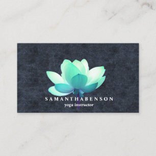 Elegant Water Colour Logo Zen Yoga Healing Health Business Card