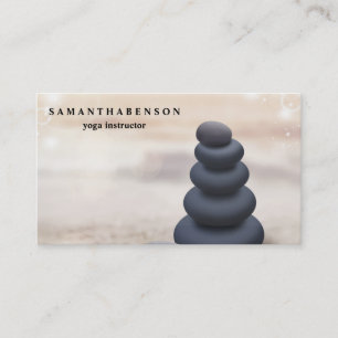 Elegant Water Colour Logo Zen Yoga Healing Health  Business Card
