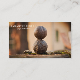 Elegant Water Colour Logo Zen Yoga Healing Health Business Card