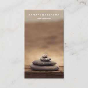 Elegant Water Colour Logo Zen Yoga Healing Health  Business Card