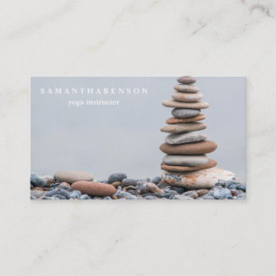 Elegant Water Colour Logo Zen Yoga Healing Health  Business Card