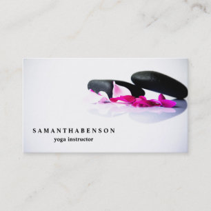 Elegant Water Colour Logo Zen Yoga Healing Health  Business Card