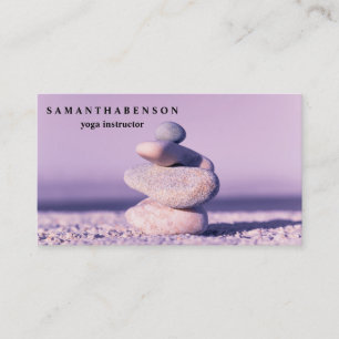 Elegant Water Colour Logo Zen Yoga Healing Health  Business Card