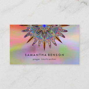 Elegant Water Colour Lotus Flower Logo Yoga Busine Business Card
