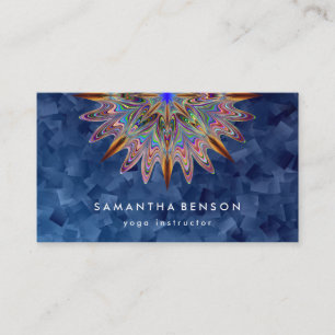 Elegant Water Colour Lotus Flower Logo Yoga Business Card