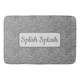 Elegant Water Pattern Bath Mat