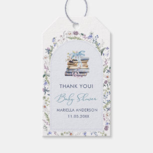 Elegant Watercolor a new chapter begin  Baby Showe Gift Tags