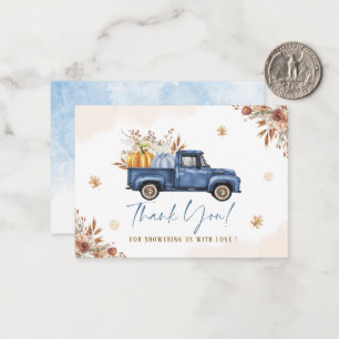 Elegant Watercolor A sweet little Pumpkin is on th Card