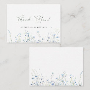 Elegant Watercolor Baby in bloom wildflowers Baby Card