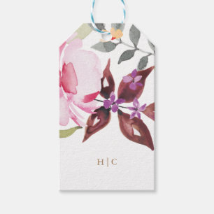 Elegant Watercolor Beautiful Wedding Gift Tags