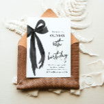 Elegant Watercolor Black Bow 40th Birthday Party Invitation<br><div class="desc">Celebrate your fabulous 40th with our Elegant Watercolor Black Bow Birthday Party Invitation! This stylish design showcases a delicate black bow paired with soft watercolor details, creating a perfect mix of elegance and charm. Ideal for marking this special milestone, this invitation is fully customisable, ensuring your 40th birthday celebration is...</div>