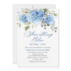 Elegant Watercolor Blue Hydrangea BRIDAL SHOWER