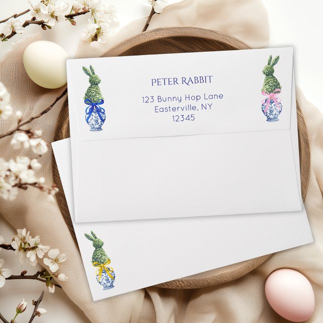 Elegant Watercolor Bunny Envelope (Creator Uploaded)