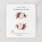 Elegant Watercolor Burgundy Floral Wedding