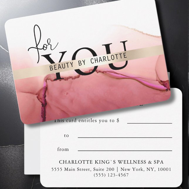 Elegant Watercolor Business Gift Certificate (Elegant Watercolor Business Gift Certificate)