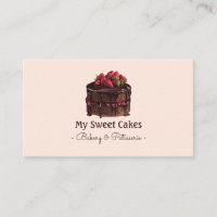 Elegant watercolor chocolate cake dessert