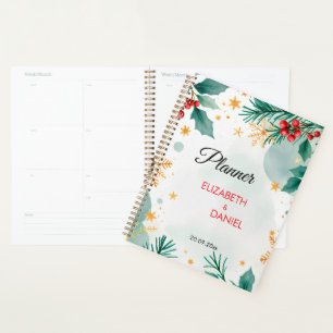 Elegant Watercolor Christmas Wedding  Planner