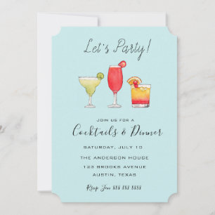 Elegant watercolor Cocktail party 