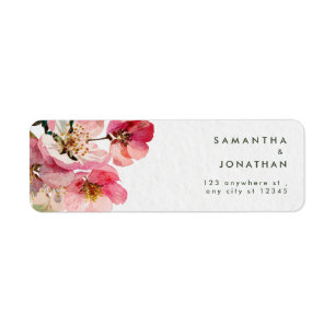 Elegant Watercolor Coral Pink floral