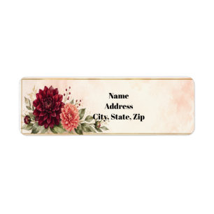 Elegant Watercolor Dahlia Garden
