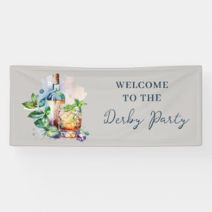 Elegant Watercolor Derby Party  Banner