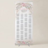 Elegant watercolor dusty rose pampas sage seating