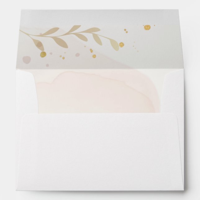 Elegant Watercolor Envelope (Back (Bottom))