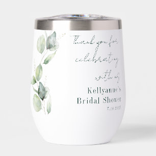 Elegant Watercolor Eucalyptus Bridal Shower Custom