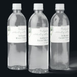 Elegant Watercolor Eucalyptus Bridal Shower Custom Water Bottle Label<br><div class="desc">Eucalyptus Greenery Watercolor Bridal Shower Thank You Water Bottle Label that you can easily customise for your special event and annual occasions.</div>