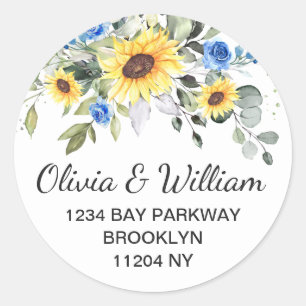 Elegant Watercolor Eucalyptus Return Address Label