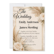 Elegant Watercolor Eucalyptus Wedding Invitation