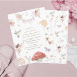 Elegant Watercolor Fairy  Wildflower Garden  Baby  Invitation<br><div class="desc">Elegant Watercolor Fairy  Wildflower Garden  Baby Shower</div>