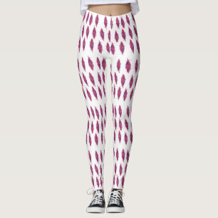 Elegant Watercolor feathers Custom Leggings