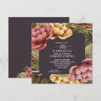 Elegant Watercolor Floral 50th Birthday Party
