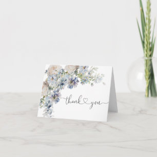 Elegant Watercolor Floral Baby Shower Thank You Note Card