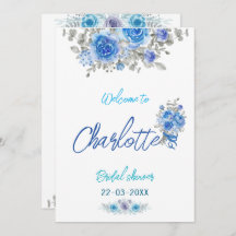 Elegant Watercolor Floral Bridal Shower Invitation