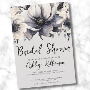 Elegant Watercolor Floral Bridal Shower Invitation