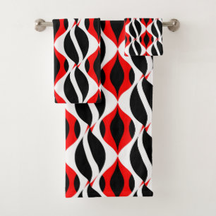 Elegant watercolor floral decorative eye-catching  bath towel set