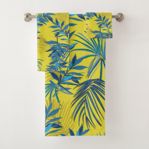 Elegant watercolor floral decorative eye-catching bath towel set