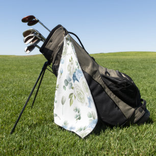 Elegant watercolor floral decorative eye-catching  golf towel