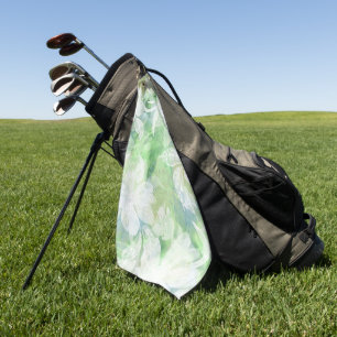 Elegant watercolor floral decorative eye-catching golf towel